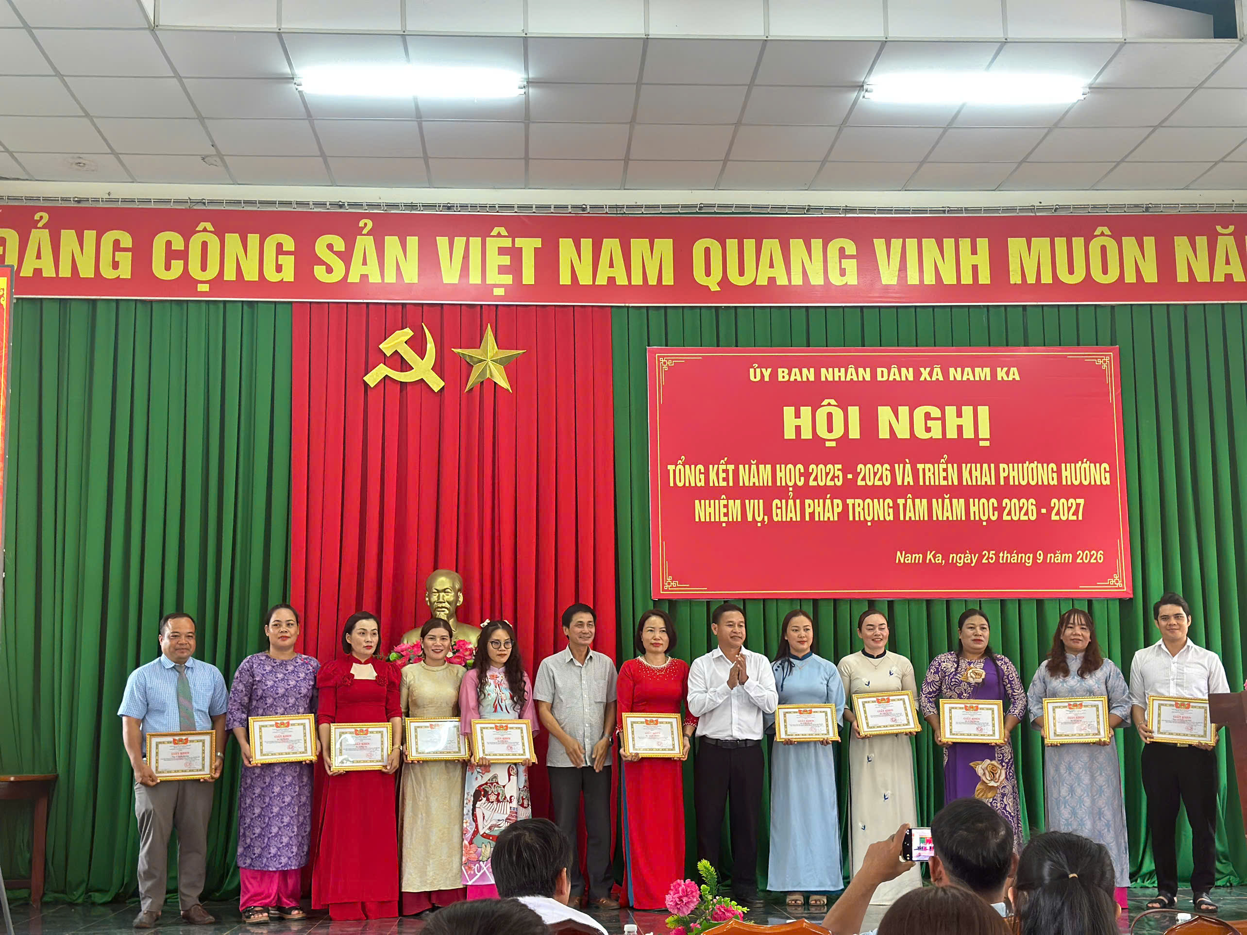 Xã Nam Ka tổ chức Hội nghị tổng kết năm học 2025-2026 và triển khai nhiệm vụ năm học 2026-2027