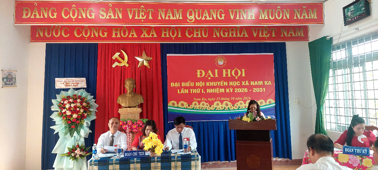 Xã Nam Ka triệu tập đại biểu dự đại hội hội khuyến học xã lần thứ I, nhiệm kỳ 2026 – 2031